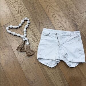 American Eagle Outfitters White Jean Shorts